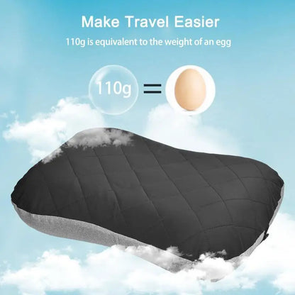 Portable Ultralight Camping Pillow Iatable TPU Camping Iatable Pillow Convenient Outdoor Camping Travel Napping Air Pillow