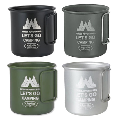 300ML Camping Mug Aluminium Alloy Folding Cup Nature Hike Mug Ultra-Light Camping Travel Water Cup Outdoor Camping Cookware