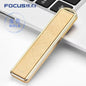 USB Rechargeable Windproof Keychain Lighter – Smooth Mirror Finish Zinc Alloy Cigarette Lighter