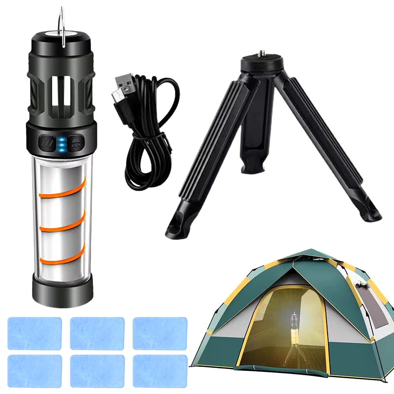 LED Camping Light USB Rechargeable Camping Lantern Waterproof Flashlight Tent Camping Supplies Outdoor Lighting