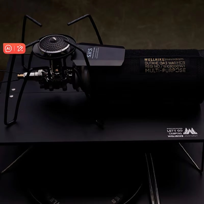 Spider Stove Black Spider Folding Card Stove Camping Tableware Camping Kitchenware Camping Barbecue Stove Gas Stove