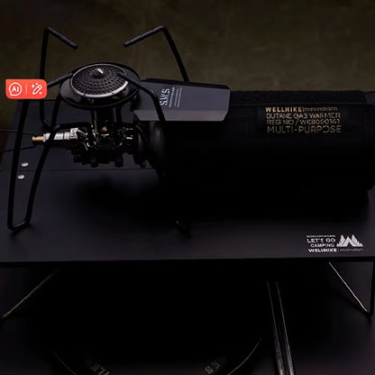 Spider Stove Black Spider Folding Card Stove Camping Tableware Camping Kitchenware Camping Barbecue Stove Gas Stove