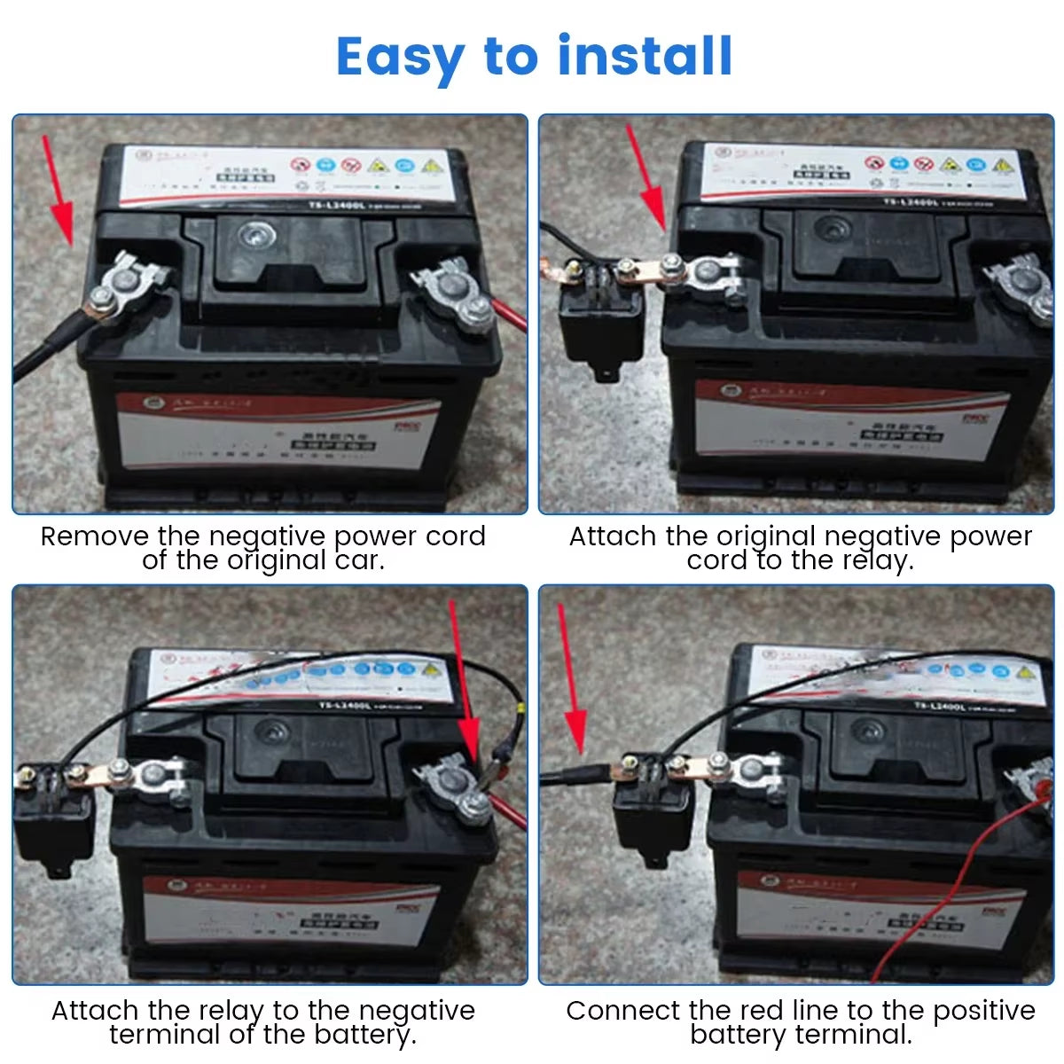 12V Battery Disconnect Switch with Remote Control – Anti-Theft Battery Isolator for Cars, Trucks, and RVs