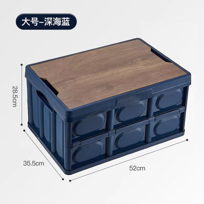 Outdoor Camping Storage Box Folding Camping Packing Box Car Trunk Storage Box