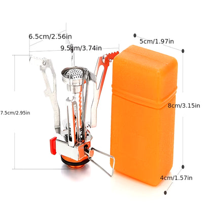 1PC Ultralight Portable Camping Stoves, Adjustable Valve Stove for Backpacking, Hiking, Mountaineering, Camping