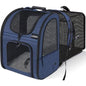 Portable Expandable Pet Backpack – Breathable Double-Shoulder Cat & Puppy Carrier