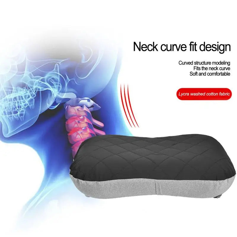 Portable Ultralight Camping Pillow Iatable TPU Camping Iatable Pillow Convenient Outdoor Camping Travel Napping Air Pillow