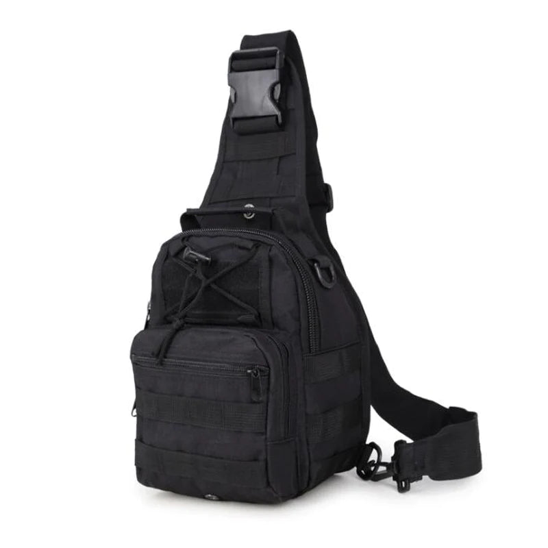 Men's Tactical Sling Backpack – Molle System Shoulder Bag for Outdoor Hiking & Camping