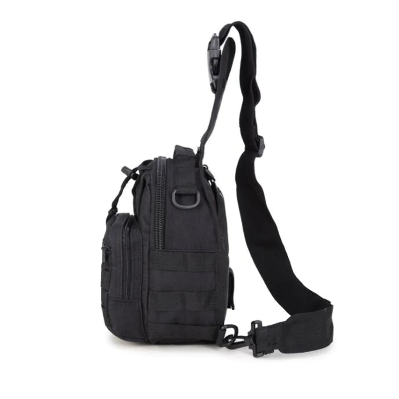 Men's Tactical Sling Backpack – Molle System Shoulder Bag for Outdoor Hiking & Camping