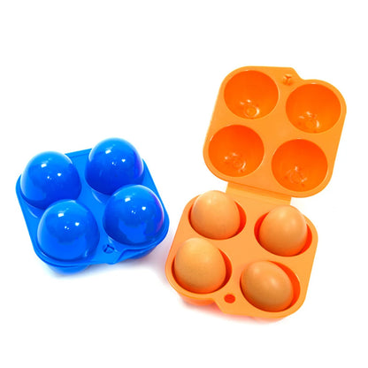 Outdoor Camping Tableware Portable Camping Picnic BBQ Egg Box Container Egg Storage Boxes Travel Kitchen Utensils Camping Gear