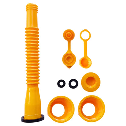 1/3/4/5 Set Gas Can Nozzle with Screw Collar Caps anti Spill Gas Can Vent Replacement Gas Can Spouts for Most 1/2/5/10 Gal Can