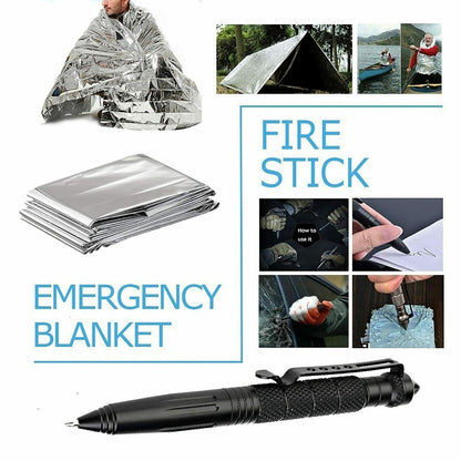 14-in-1 Outdoor Survival Kit – Tactical Gear Set with Emergency Tools for Camping, Hiking, and Car Preparedness