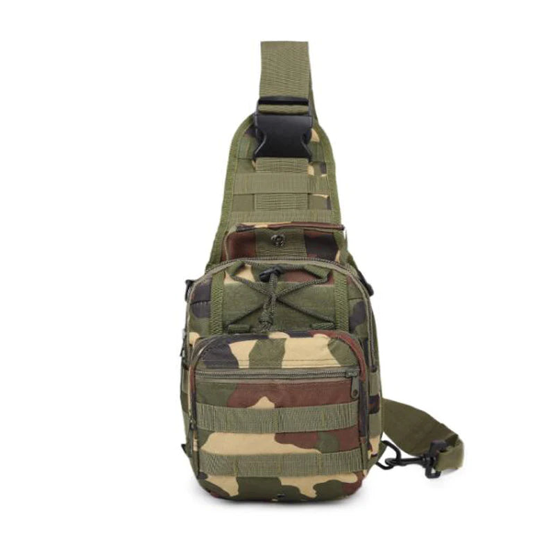 Men's Tactical Sling Backpack – Molle System Shoulder Bag for Outdoor Hiking & Camping