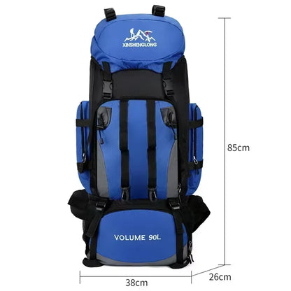 90L Waterproof Large Capacity Travel Outdoor Sports Bags Camping Equipment Hiking Camping Backpack