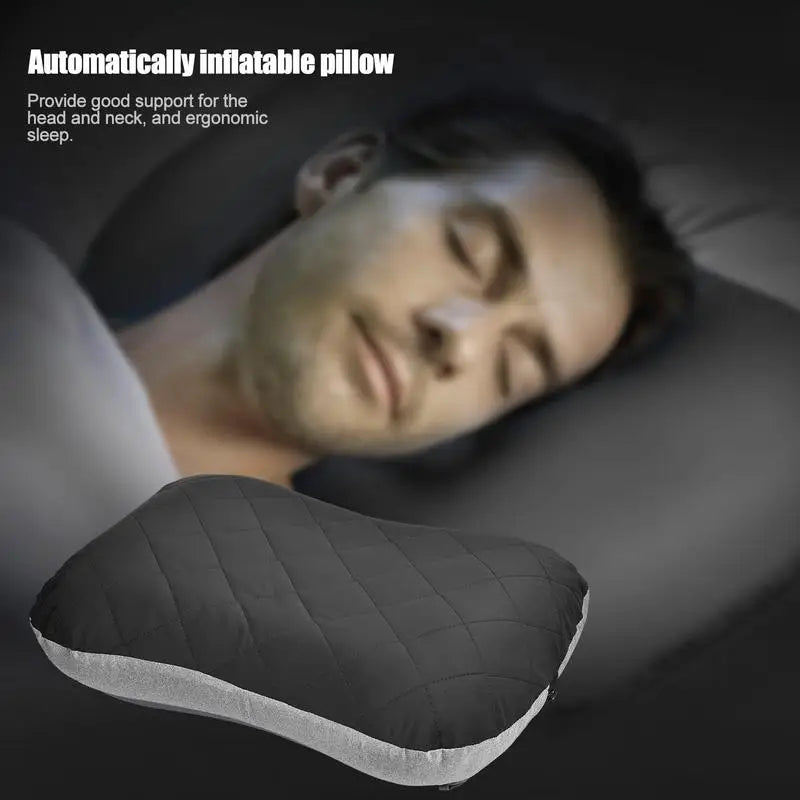 Portable Ultralight Camping Pillow Iatable TPU Camping Iatable Pillow Convenient Outdoor Camping Travel Napping Air Pillow