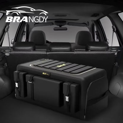 Universal Car Trunk Storage Organizer with Lid – 70L Folding Oxford Cloth Storage Box