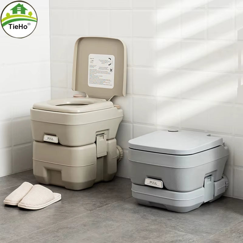 Outdoor Camping Portable Toilet Adult Children Movable Toilet Camping Toilet for Home Hospital Travel Capacity 20L Load 150Kg