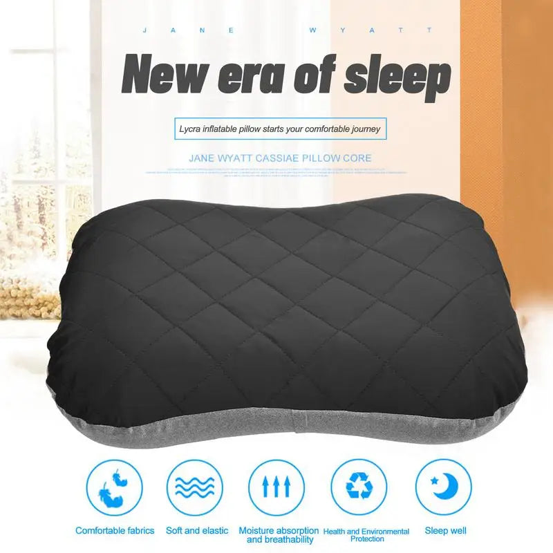 Portable Ultralight Camping Pillow Iatable TPU Camping Iatable Pillow Convenient Outdoor Camping Travel Napping Air Pillow