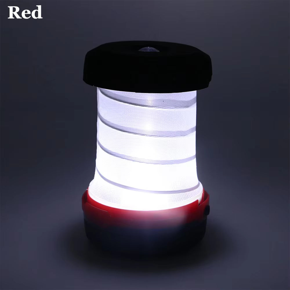 LED Camping Light Retractable Camping Lantern Portable Tent Light Waterproof Emergency Light Camping Lamp Use AA Battery