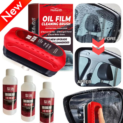 Car Glass Oil Film Remover – Hydrophobic Glass Coating & Cleaning Tool for Windshields and Windows