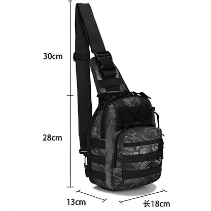 Men's Tactical Sling Backpack – Molle System Shoulder Bag for Outdoor Hiking & Camping