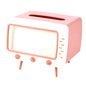 Creative Cartoon TV Tissue Box with Phone Holder – Kawaii Desktop Decor for Home and Office