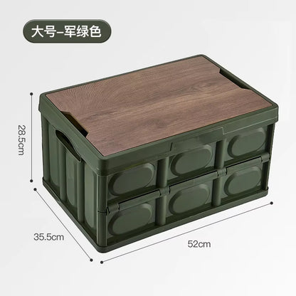 Outdoor Camping Storage Box Folding Camping Packing Box Car Trunk Storage Box