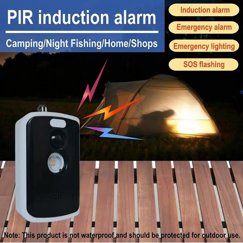 Camping Perimeter Alarm Camping Trip Wire Alarm Device Wildlife Warning Device for Camping Property Safety Night Fishing