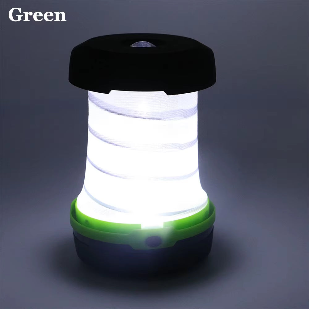 LED Camping Light Retractable Camping Lantern Portable Tent Light Waterproof Emergency Light Camping Lamp Use AA Battery